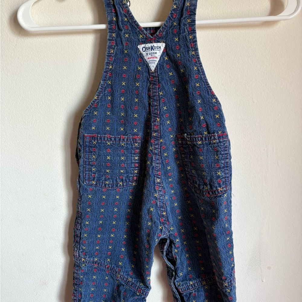 Vintage OshKosh B'gosh Blue Denim Overalls for Kids - Picture 3 of 5